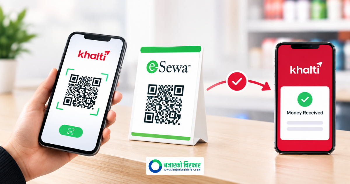 Users Confused as Money Goes to Khalti Wallet Instead of eSewa When Scanning eSewa QR From Khalti