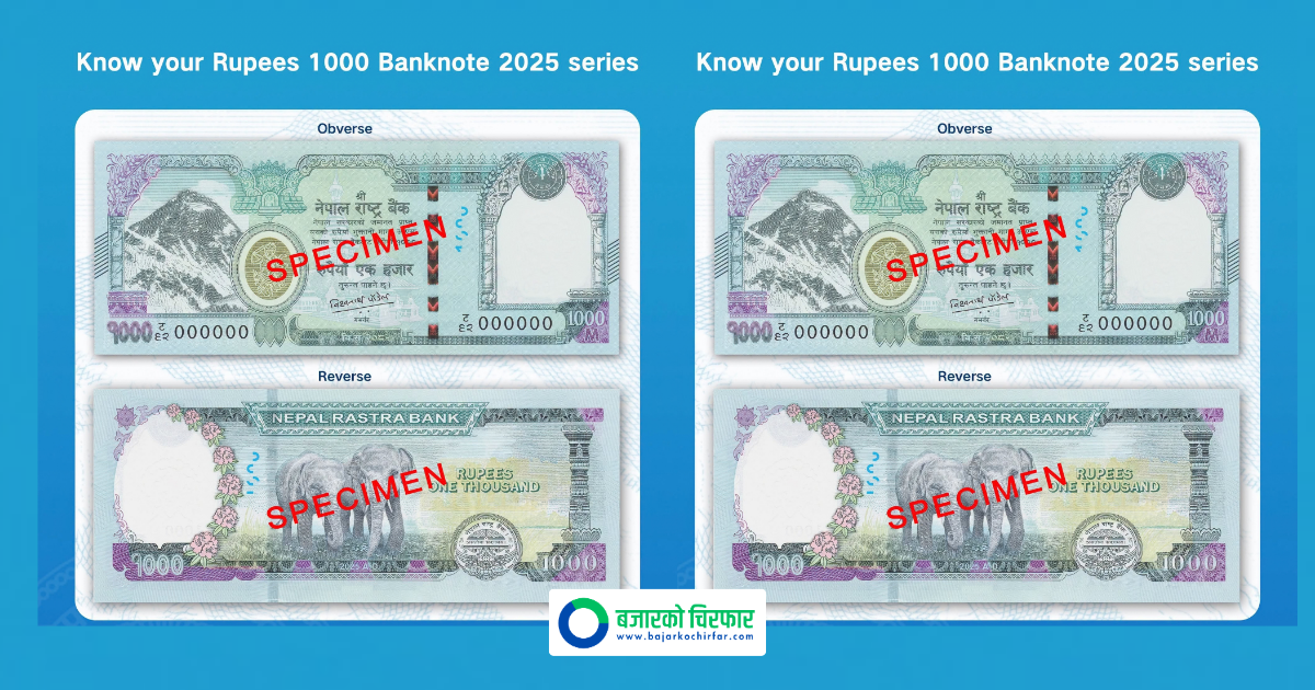 New 1000 Rupee Note With Governor Poudel Signature Comes Into Circulation
